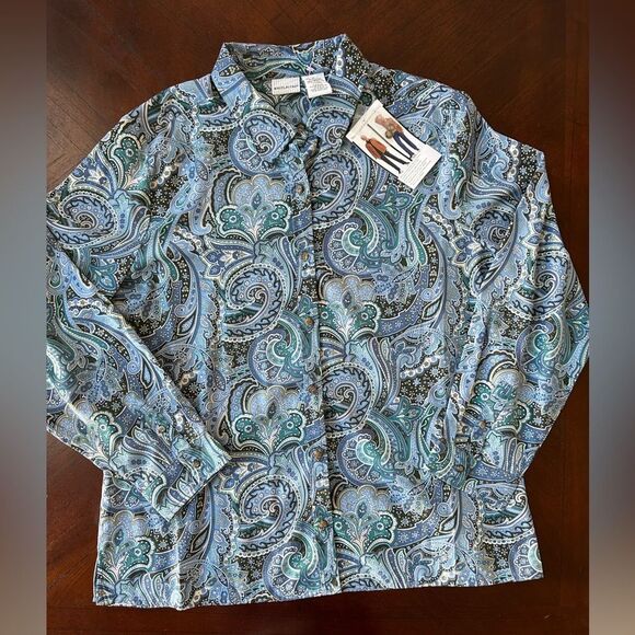 WHITE STAG women's long sleeve blouse size XL - Picture 2 of 5